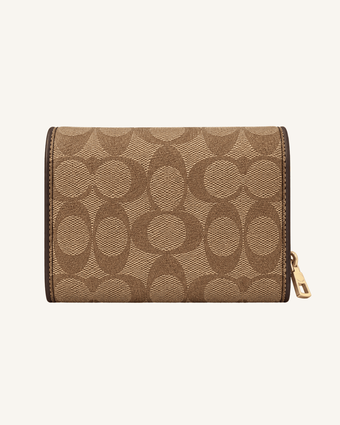 Portefeuille monogramme – intérieur marron